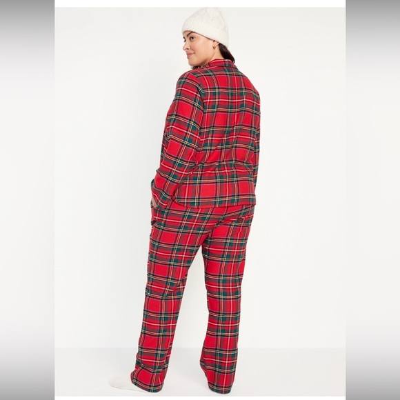 Red plaid flannel pajamas - Picture 2 of 4